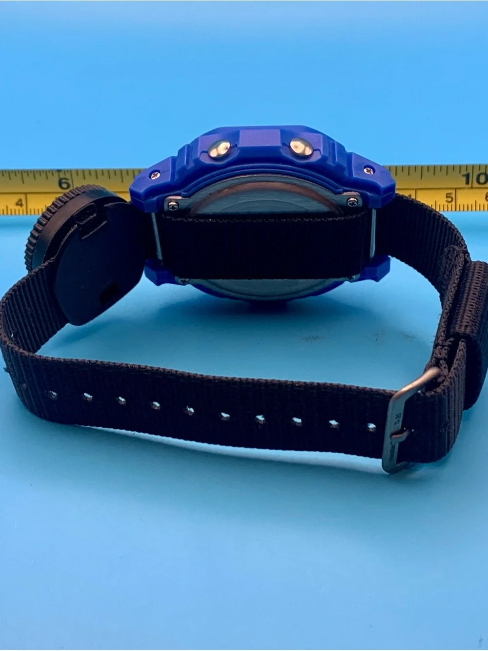 Men’s Digital Wristwatch Chrono Day Date Backlight Alarm Nylon Strap Working